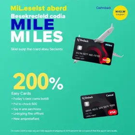 Promoções de milhas, cartões, cashback e cupons válidas hoje!
